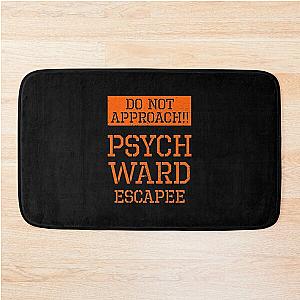 Psych Ward Funny Halloween Prison Bath Mat