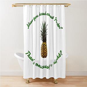 Psych pluto reference with pineapple Shower Curtain