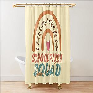 School Psych Squad Rainbow Quote Gift Idea For Men and Womens - Funny School Psych Shower Curtain