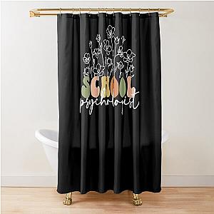 School Psychologist Psych Intern Psychologist Gift Idea Psychologist Appreciation Cute Psych Squad Shower Curtain