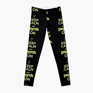 Psych Keep Calm and Psych On Leggings