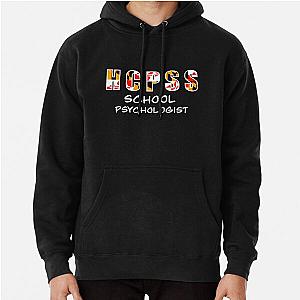 of HCPSS School Psych White Text Pullover Hoodie