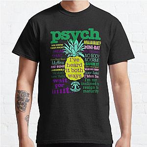 Psych Psych Tv Juliet Ohara Psychic Detective Henry Spencer - Psych Quote   Classic T-Shirt