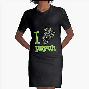 s Psych Pineapple Fruit Graphic T-Shirt Dress