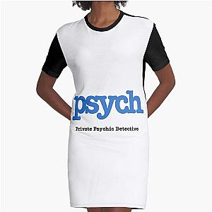 psych show - blue psych - Pilot episode  -  Graphic T-Shirt Dress