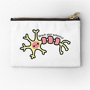 Reach your potential - Cute Neuron - Psychology Design Zipper Pouch