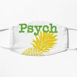 Minimalist Psych TV Show Pop Culture Lime Yellow Fun Green Pineapple Flat Mask