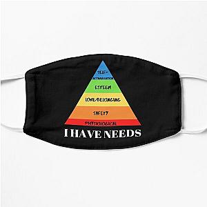 Hierarchy Of Needs Funny Psychology Psych Major Gift Flat Mask