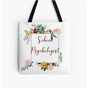 School psychologist mask All Over Print Tote Bag