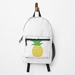 Psych Quotes Pineapple Backpack