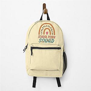School Psych Squad Rainbow Quote Gift Idea For Men and Womens - Funny School Psych Backpack