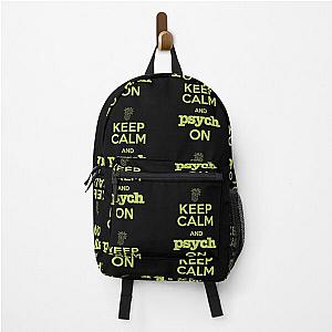 Psych Keep Calm and Psych On Backpack