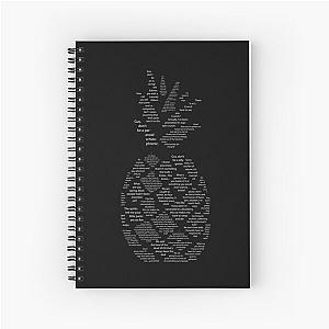 Psych Quotes Pineapple Spiral Notebook