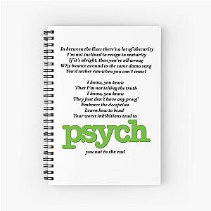 Psych theme song - I know, You know Spiral Notebook