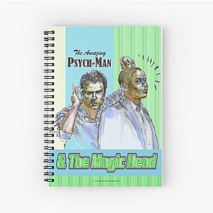 Psych - The Amazing Psych-man & MagicHead Spiral Notebook