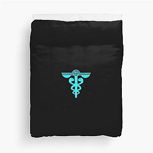 Psycho-Pass Sibyl Public Safety bureau logo icon blue Duvet Cover