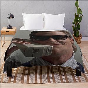 American Psycho Patrick Bateman T-Shirt Throw Blanket