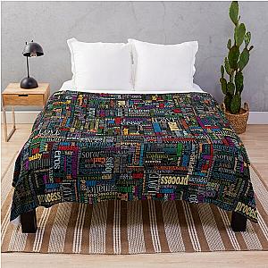 Jungian Psychology Word Cloud Throw Blanket