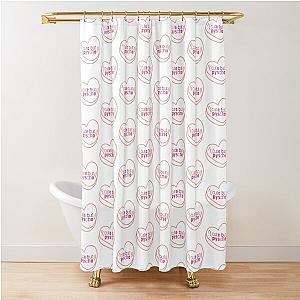 Cute But Psycho Heart Shower Curtain