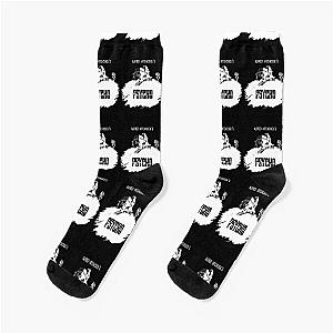 Alfred Hitchcock's Psycho by Burro! (black tee version) Socks