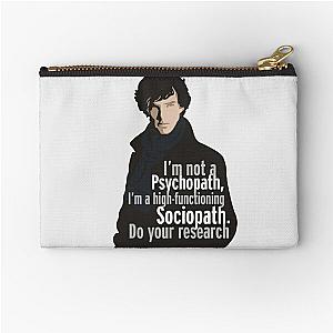 Sherlock - Psychopath Sociopath Zipper Pouch