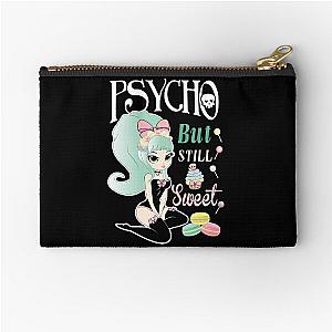 Psycho but still sweet Zipper Pouch