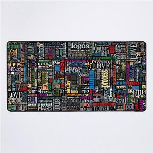 Jungian Psychology Word Cloud Desk Mat