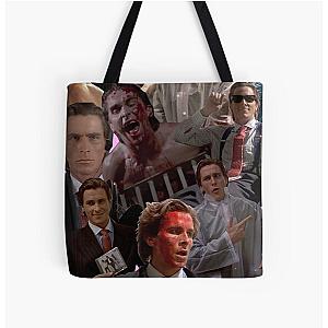 Patrick Bateman American Psycho Collage All Over Print Tote Bag