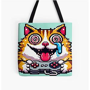 My Psycho Cat All Over Print Tote Bag