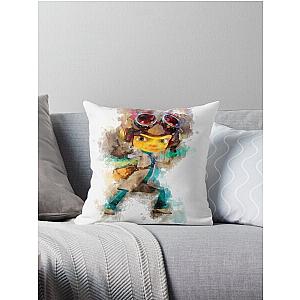 Razputin - Psychonauts 2 (Watercolor) Throw Pillow