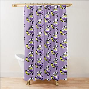 Psychonauts Logo - Nonbinary Pride Shower Curtain