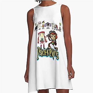 Gifts For Women Psychonauts Tshirt, Psychonauts Shirt, Psychonauts 2 Game Tshirt A-Line Dress