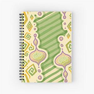 Psychonauts 70s Midmod Brain Logo Pattern Spiral Notebook