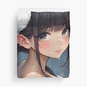 Akane Tsunemori Psycho-Pass Anime Shower Officer Focus Duvet Cover