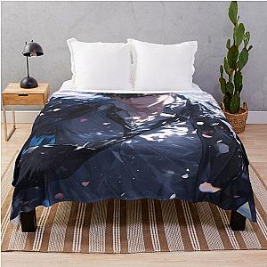 Psycho Pass Shinya Kogami Anime Blossom Portrait Throw Blanket