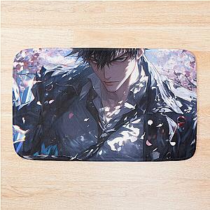 Psycho Pass Shinya Kogami Psycho Pass Anime Blossom Portrait Bath Mat