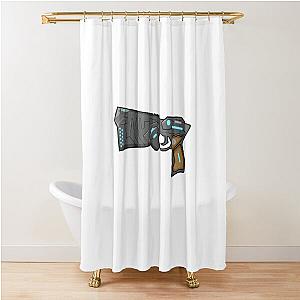 Psycho-Pass Dominator Gun Shower Curtain