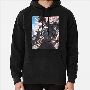 Psycho-Pass Anime Shinya Kogami Blossom Detective Portrait Pullover Hoodie