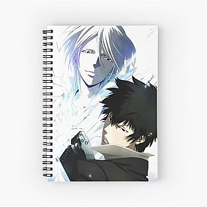 Psycho Pass - Makishima and Kogami Spiral Notebook 

 Cleaned title:  
Psycho Pass - Makishima and Kogami Notebook