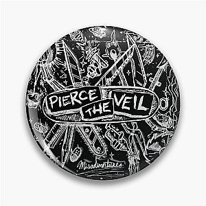 Pierce the Veil - Misadventures (White Inverted) Pin