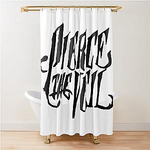 PIERCE THE VEIL LOGO BLACK Shower Curtain