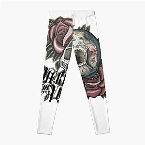 Music Vintage Retro Pierce The Veil Skull Gifts For Music Fan Leggings