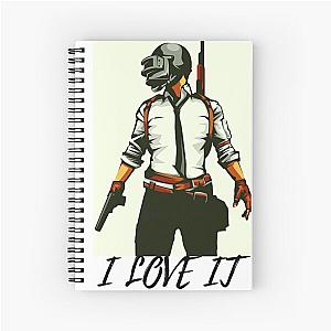 PUBG gaming king Spiral Notebook