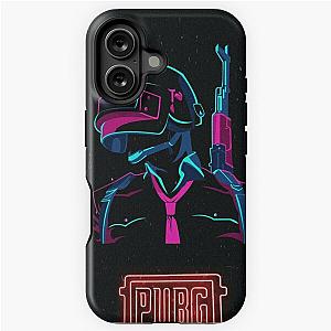 Pubg phone cover neon art logo iPhone Tough Case