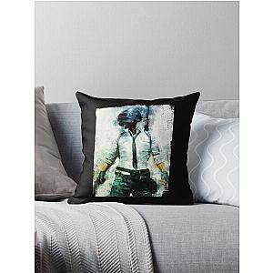 PUBG - Watercolor Painting The Unknown Throw Pillow