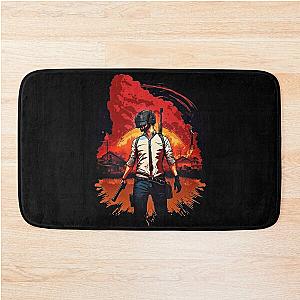 pubg battlegrounds game art Bath Mat