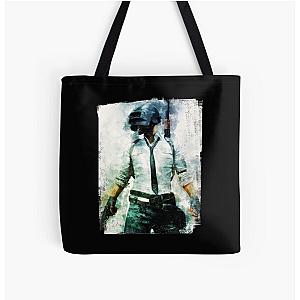 PUBG - Watercolor Painting The Unknown All Over Print Tote Bag