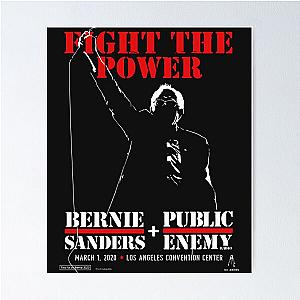 Bernie Sanders 2020 Fight the Power Public Enemy LA Rally  Poster