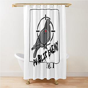 Public Enemy No. 1. Pigeon! Shower Curtain