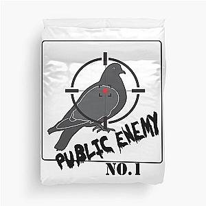 Public Enemy No. 1. Pigeon! Duvet Cover